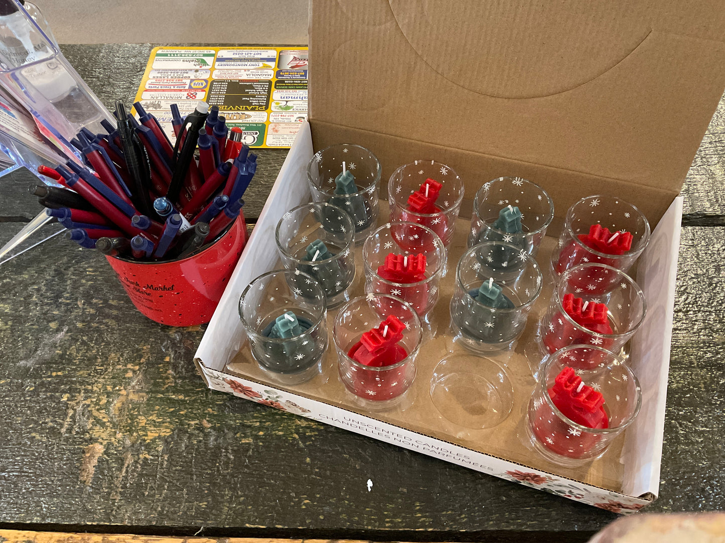 Small seasonal candles