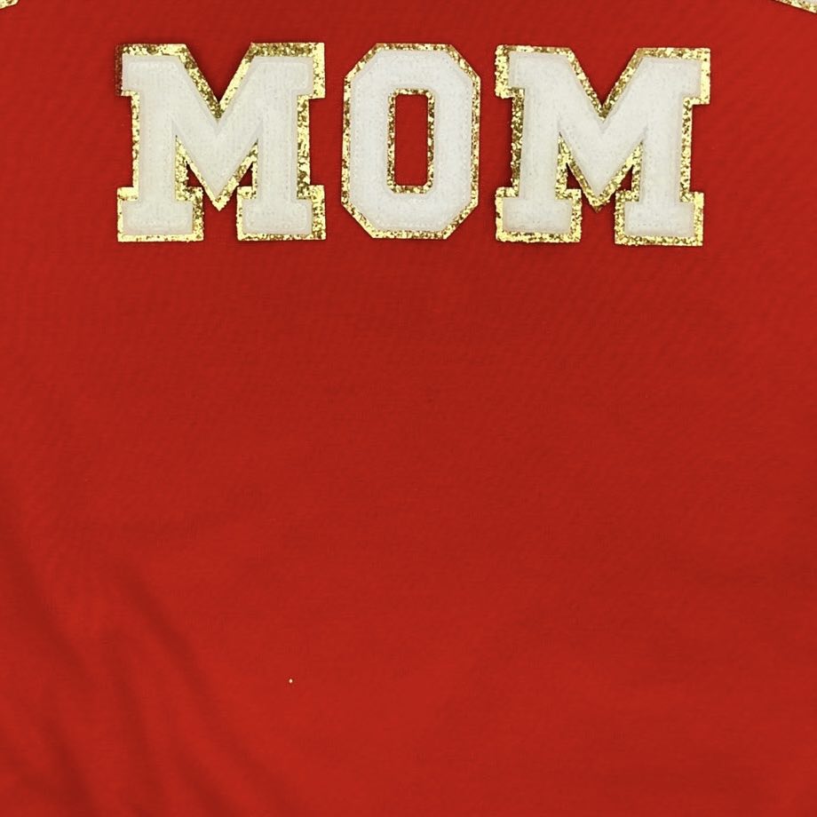 Football Mom Chenille Patch Sweatshirt Ave Shops