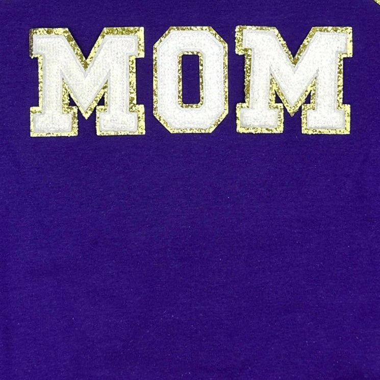 Football Mom Chenille Patch Sweatshirt Ave Shops