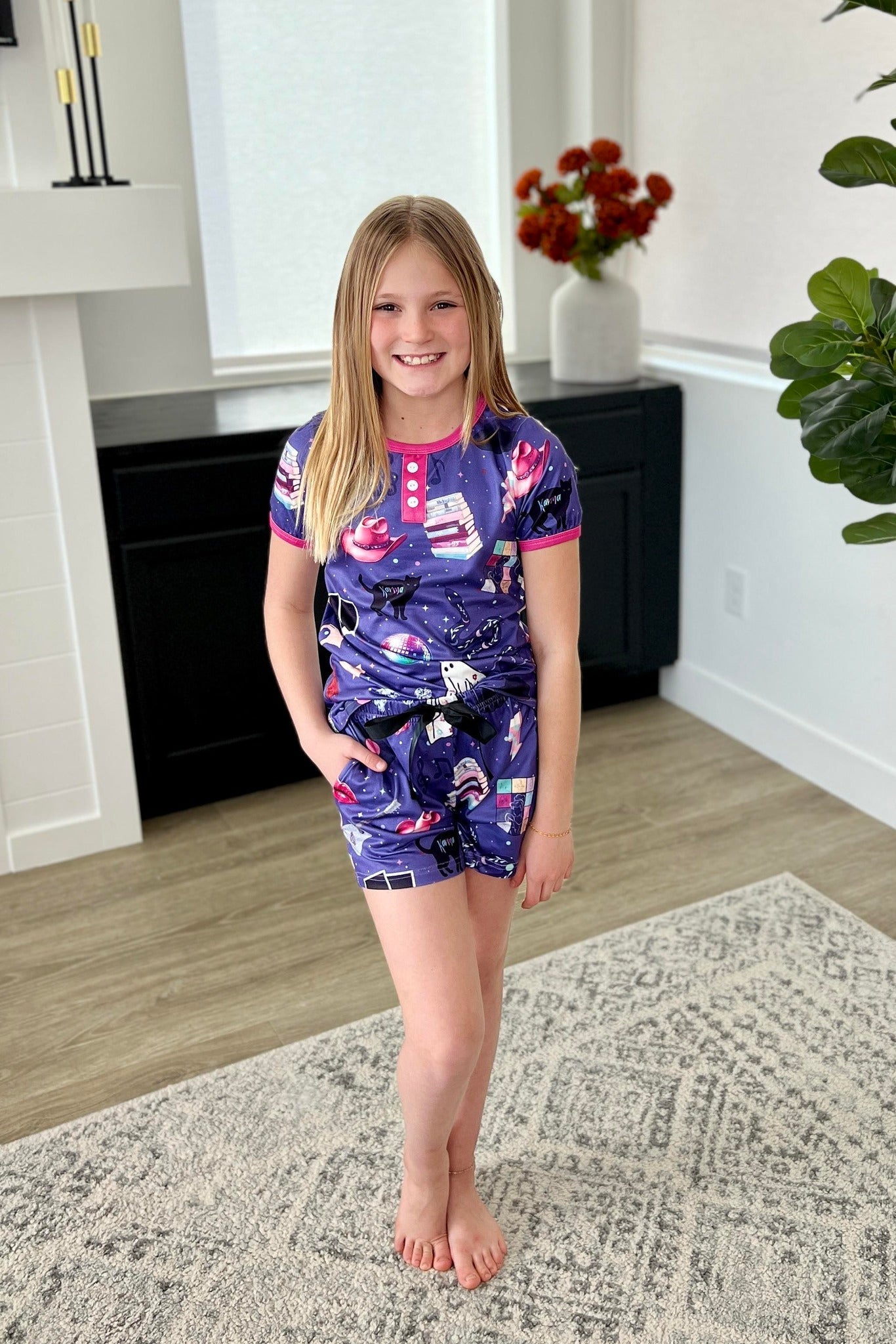 PREORDER: Matching Short Pajamas in Assorted Prints Ave Shops