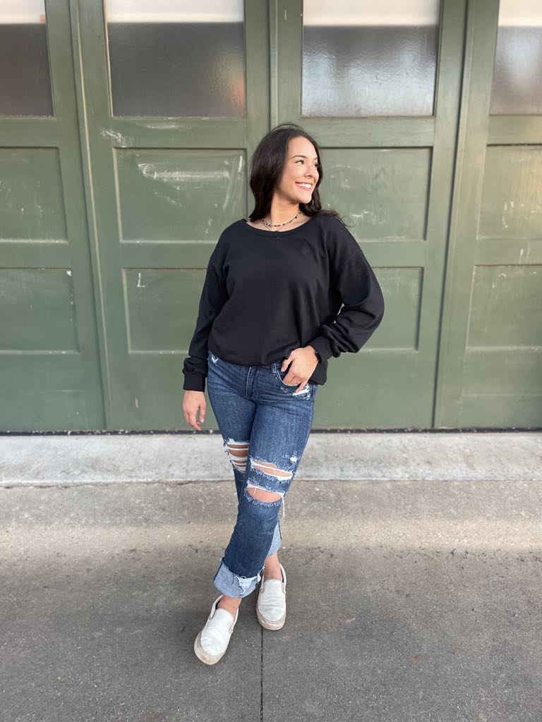 PREORDER: Bow Back Sweatshirt in Three Colors Ave Shops