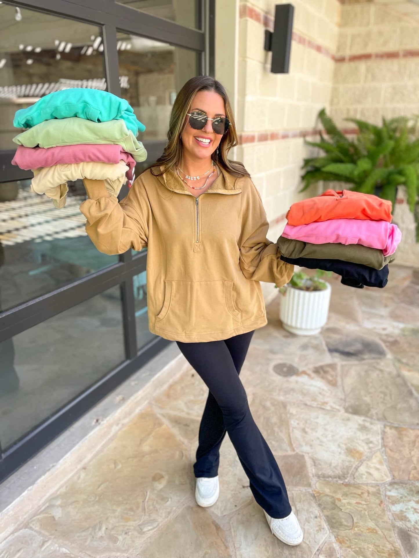 PREORDER: Hendrick Half Zip Hoodie in Nine Colors Ave Shops