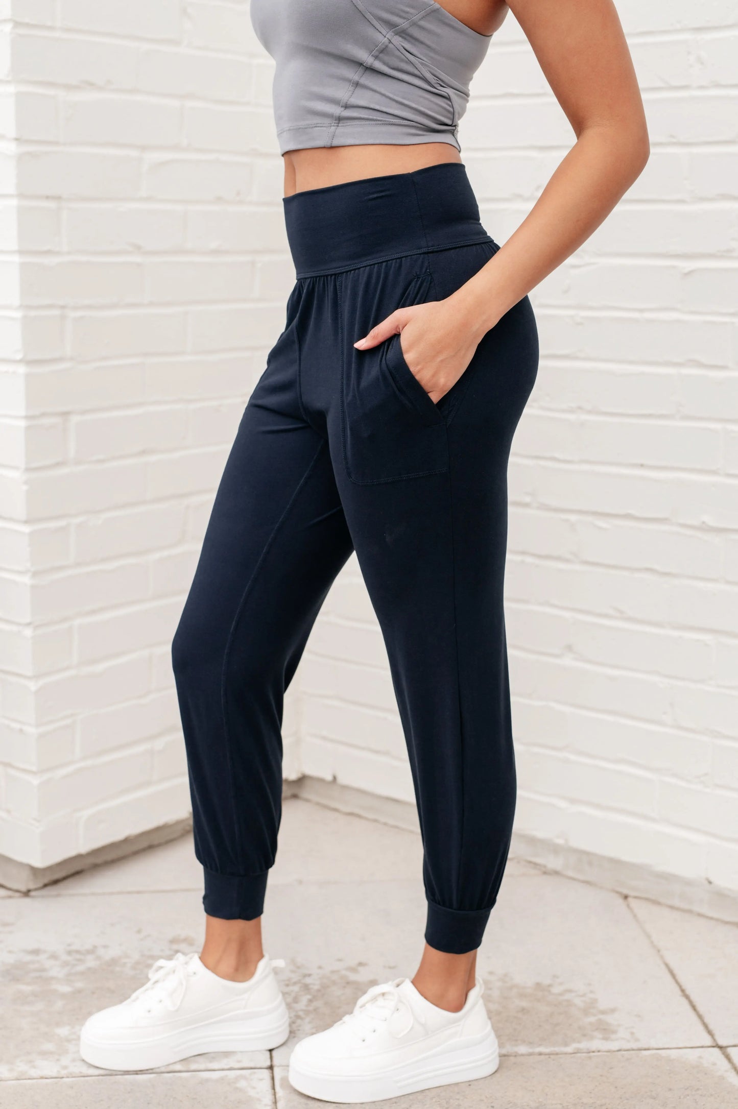 Always Accelerating Joggers in Nocturnal Navy Ave Shops