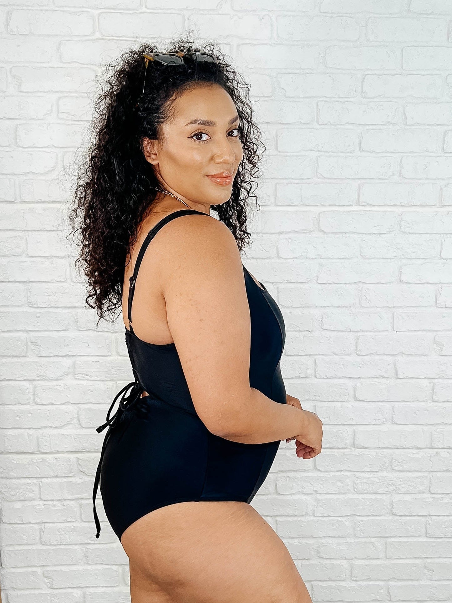 Barcelona Lace Up Swimsuit Ave Shops