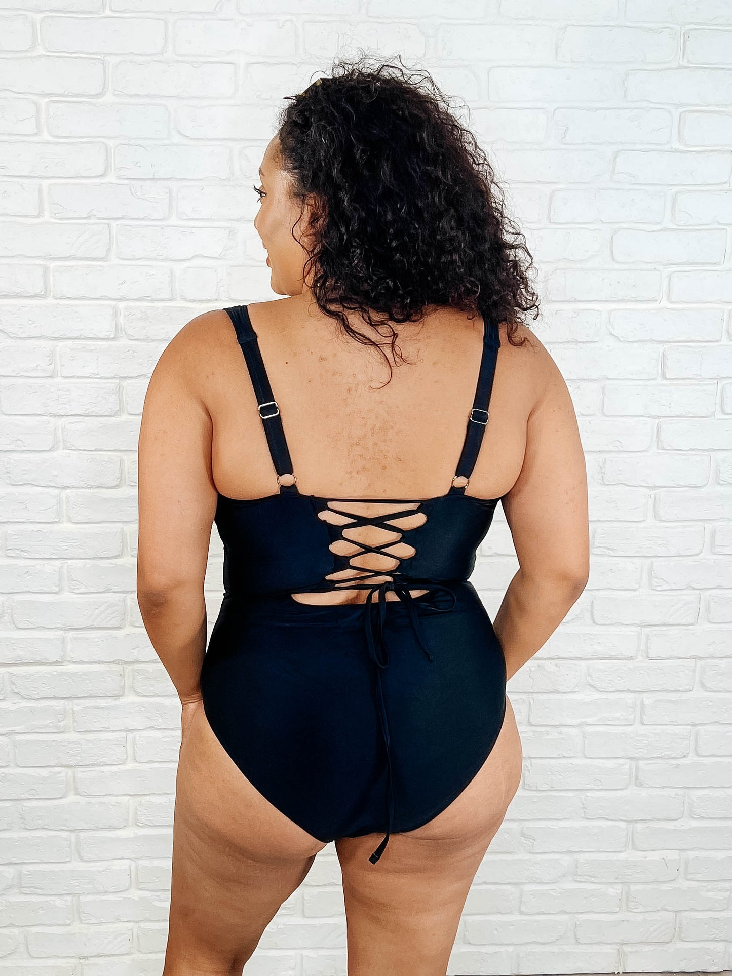 Barcelona Lace Up Swimsuit Ave Shops