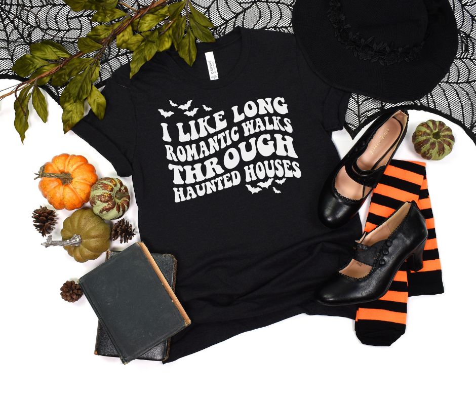 Long Walks Through Haunted Houses Graphic Tee Ave Shops