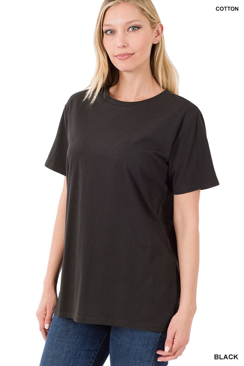 Black Boyfriend Tee The Magnolia Cottage Boutique