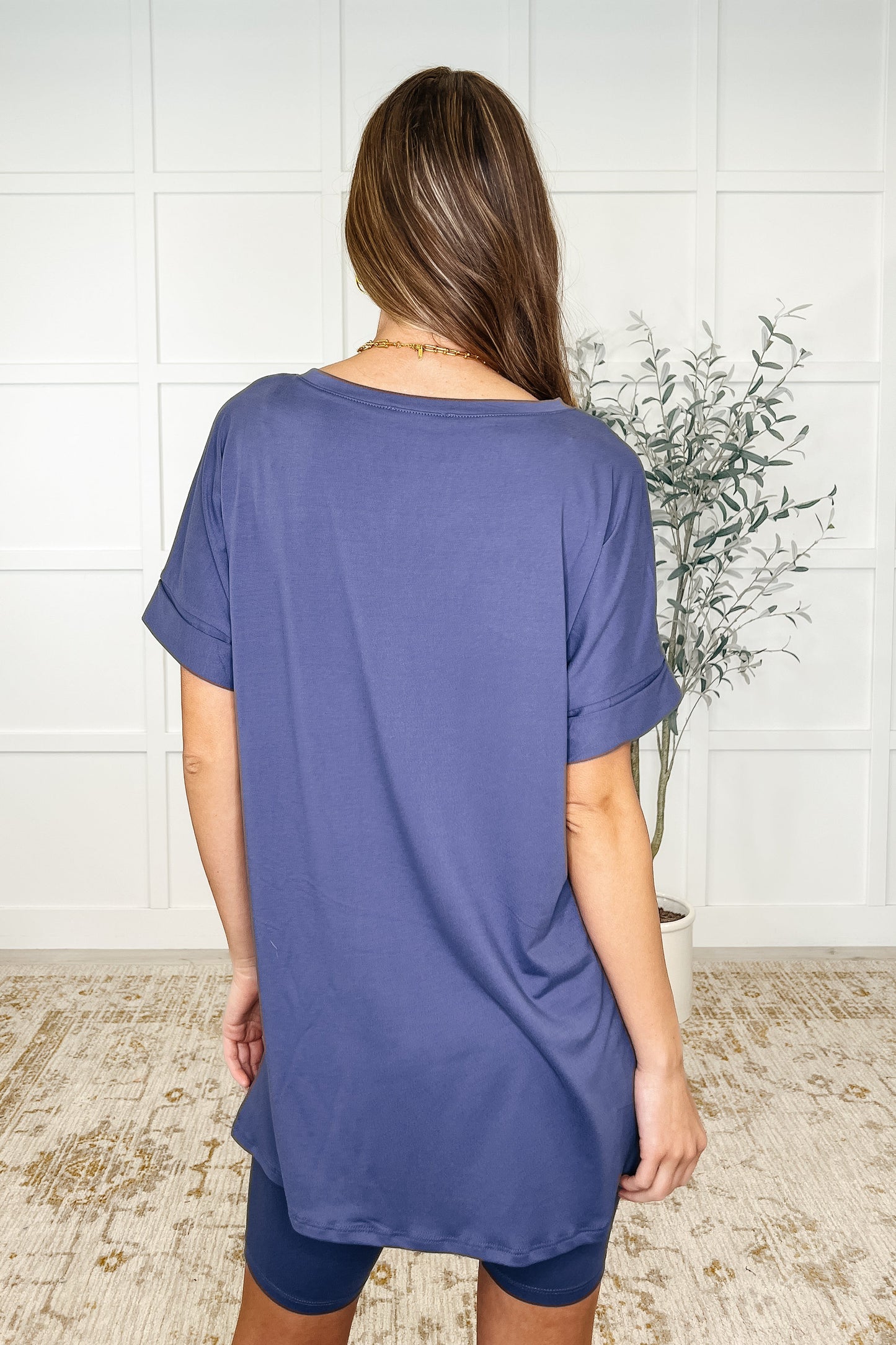 Buttery Soft V-Neck Bike Short Set in Marlin Ave Shops