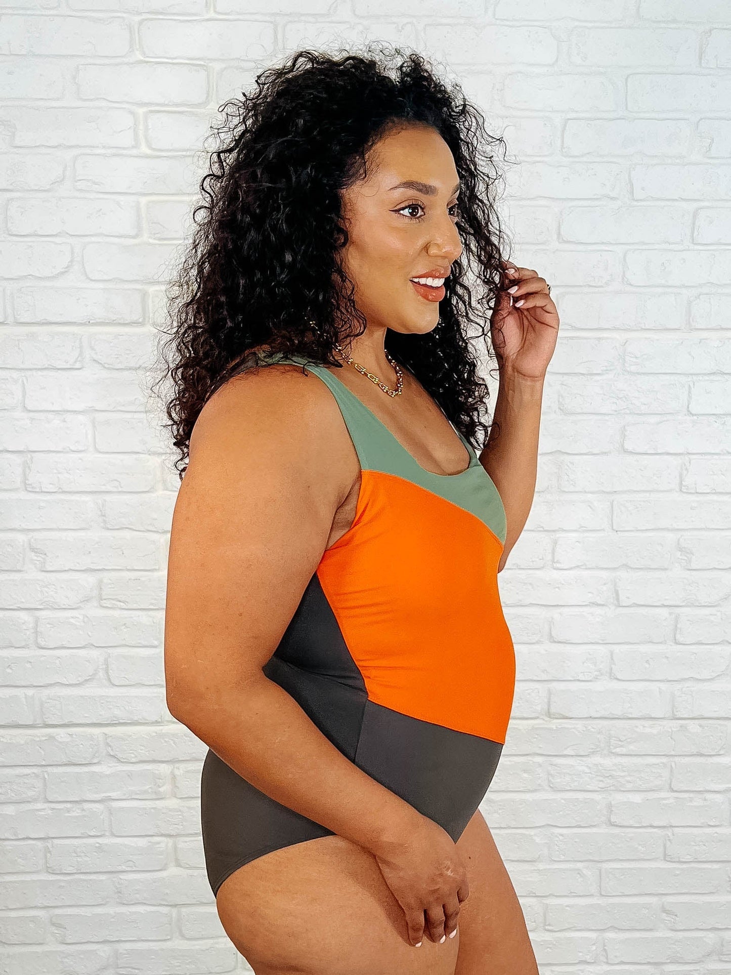 Cape Town Asymmetrical Stripe Swimsuit Ave Shops
