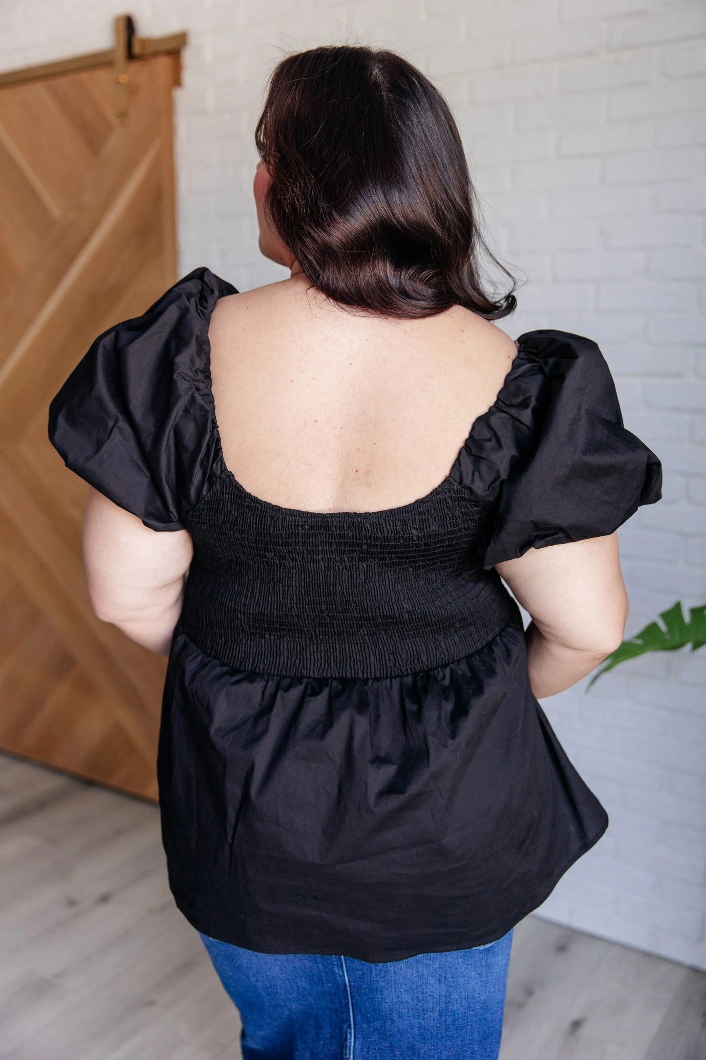 Her Favorite Records Balloon Sleeve Blouse Ave Shops