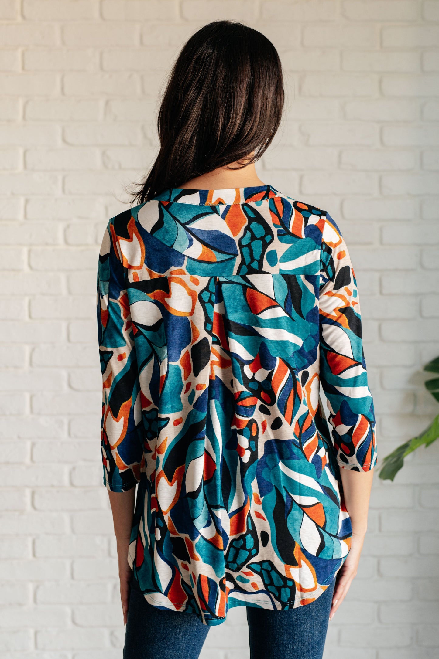 I Think Different Top in Abstract Teal Ave Shops