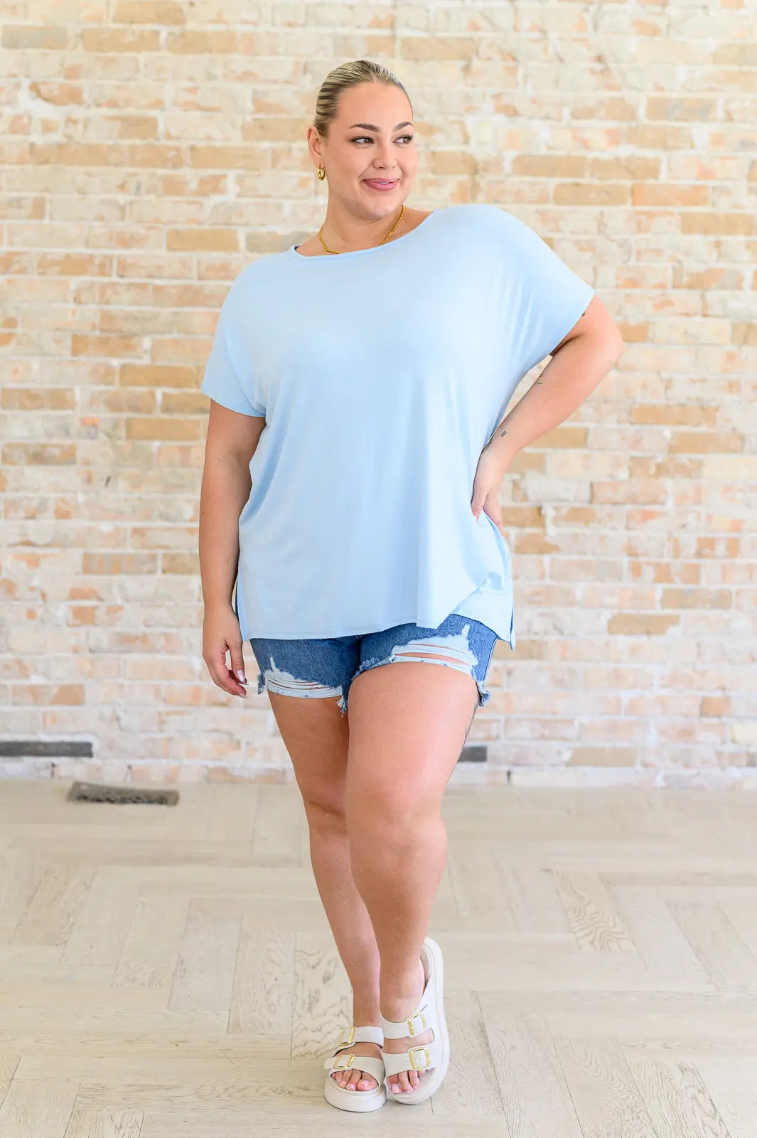 I'll Fly Away Round Neck Relaxed Top Ave Shops