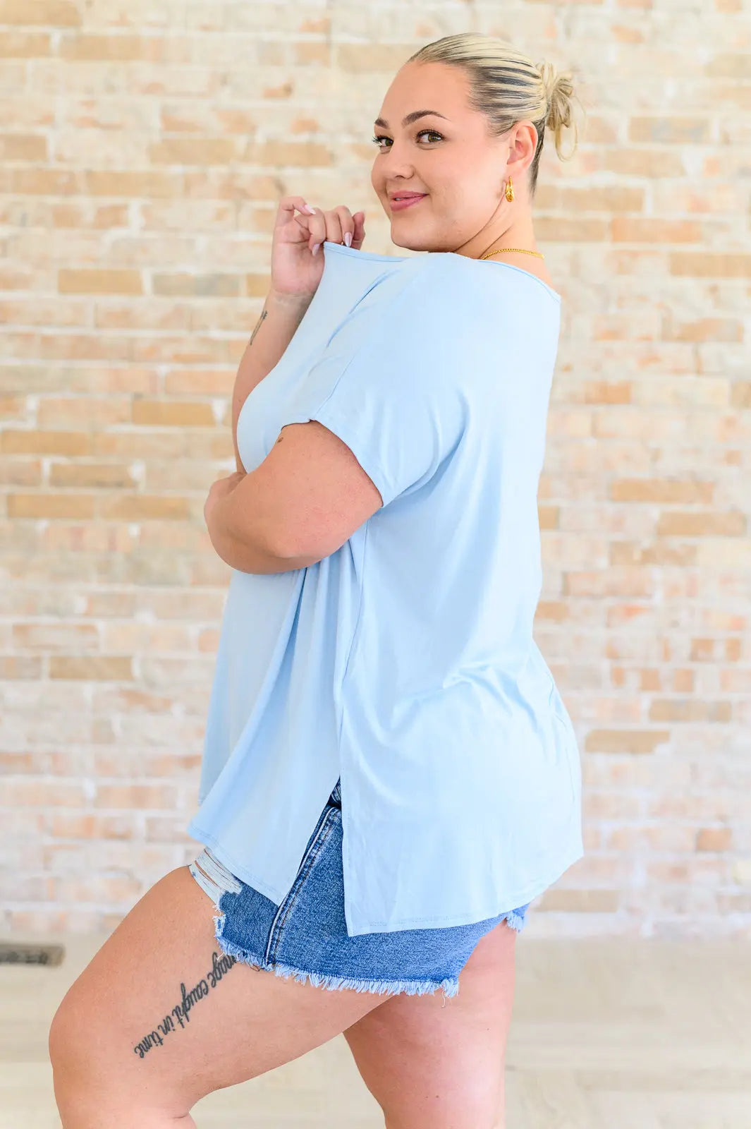 I'll Fly Away Round Neck Relaxed Top Ave Shops
