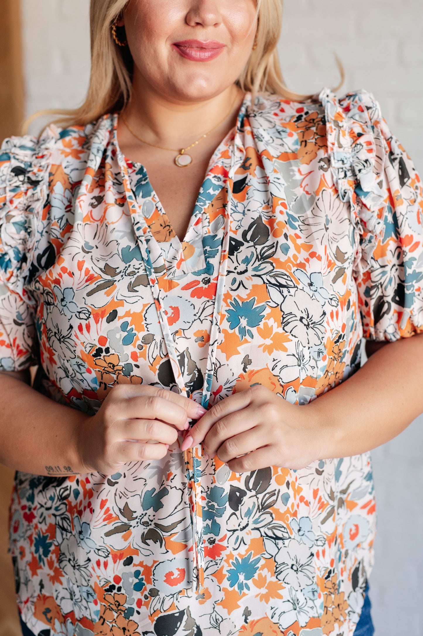 It's Intuitive Floral Blouse Ave Shops