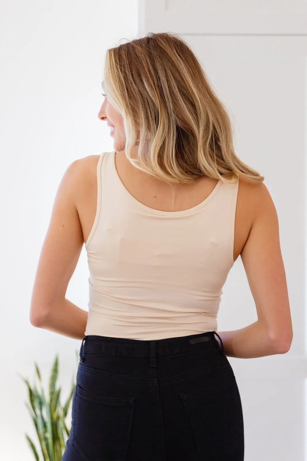 Keep Me Around Bodysuit in Beige Ave Shops