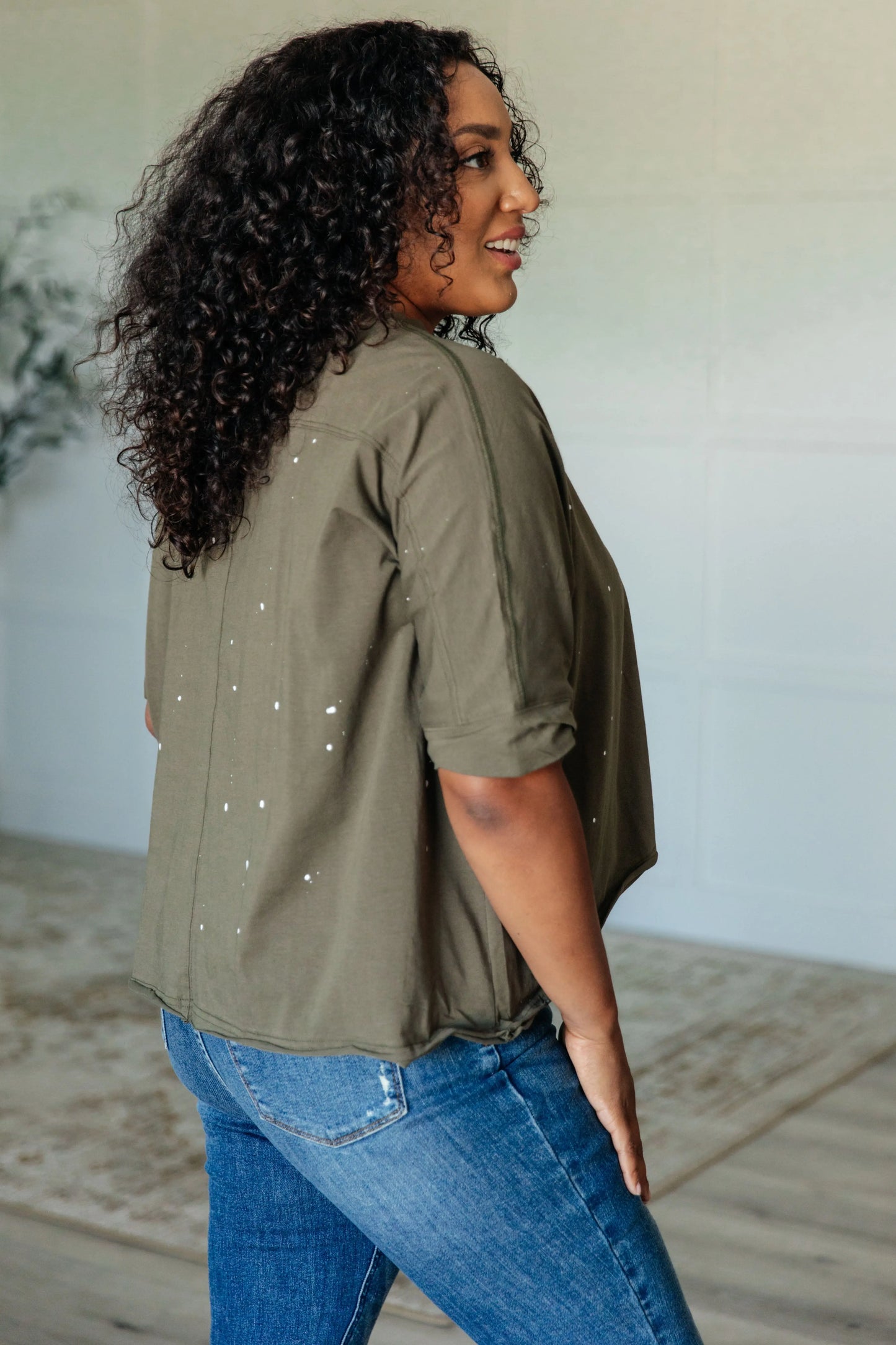 Less Than Stressed Asymmetrical Distressed Top Ave Shops