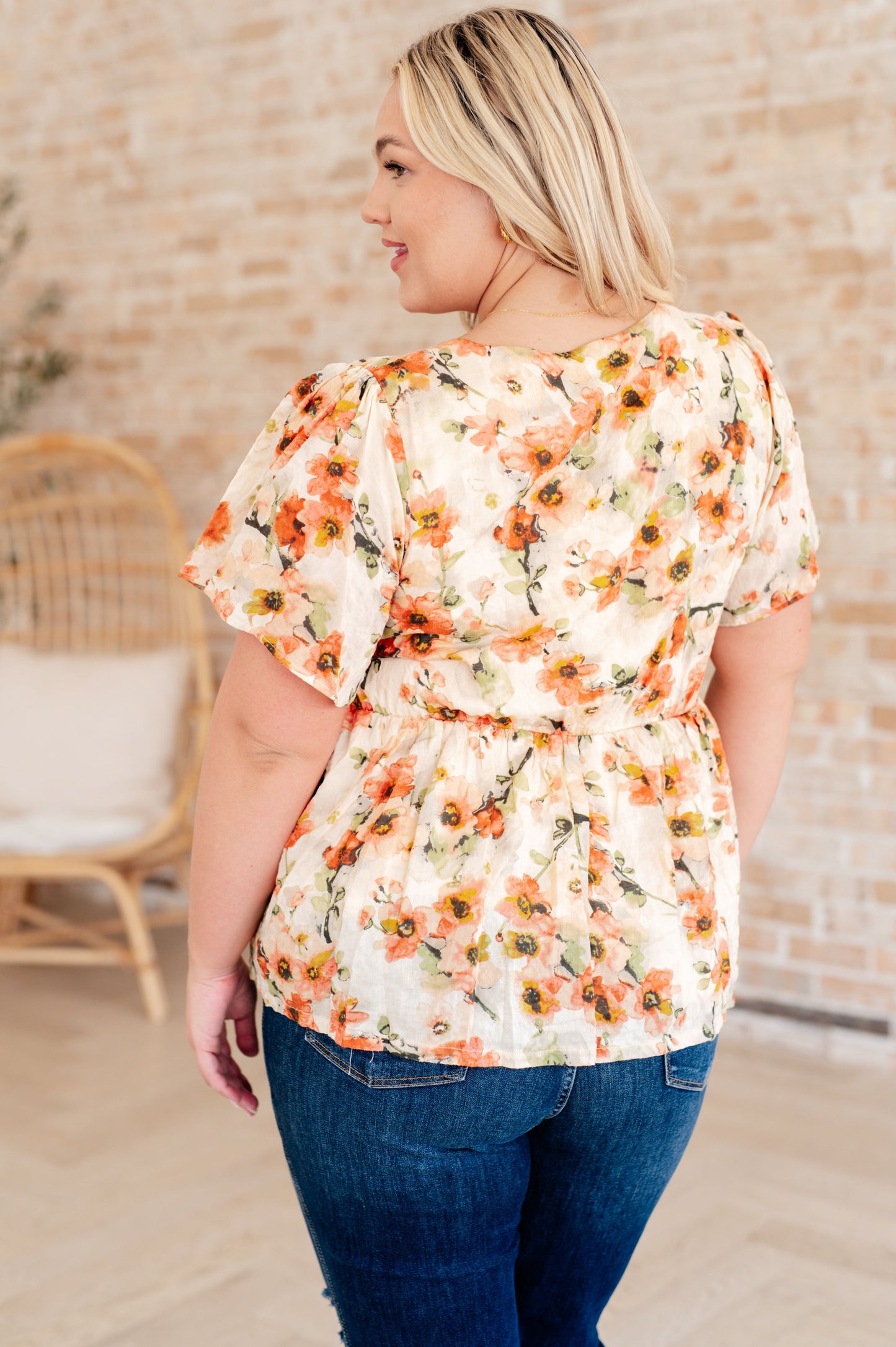 Magic Dance Square Neck Floral Blouse Ave Shops