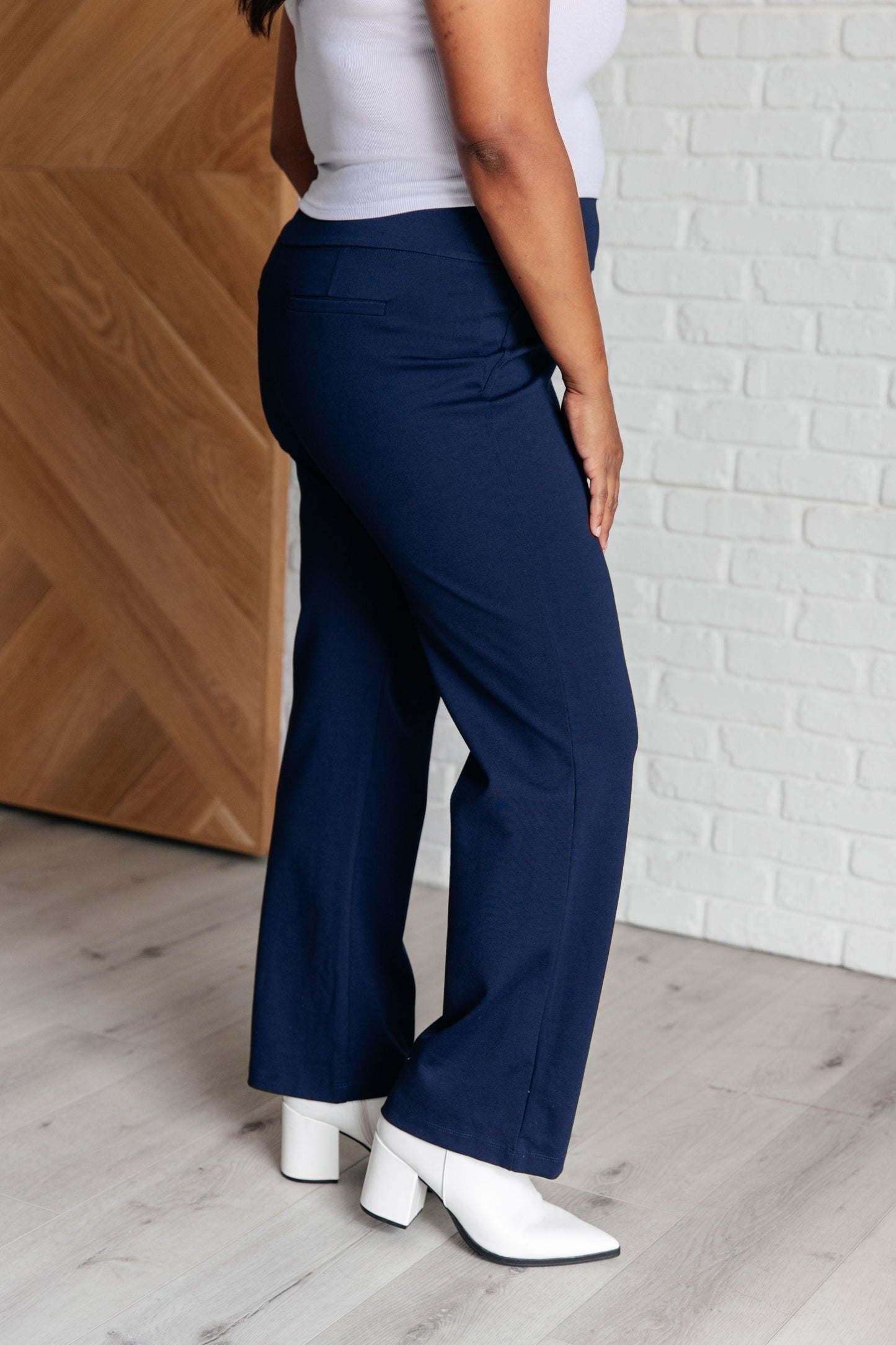 Magic Straight Pants in Navy Ave Shops
