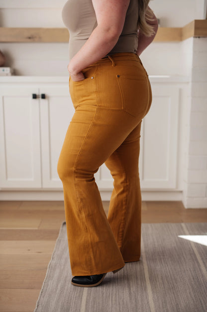 Melinda High Rise Control Top Flare Jeans in Marigold Ave Shops