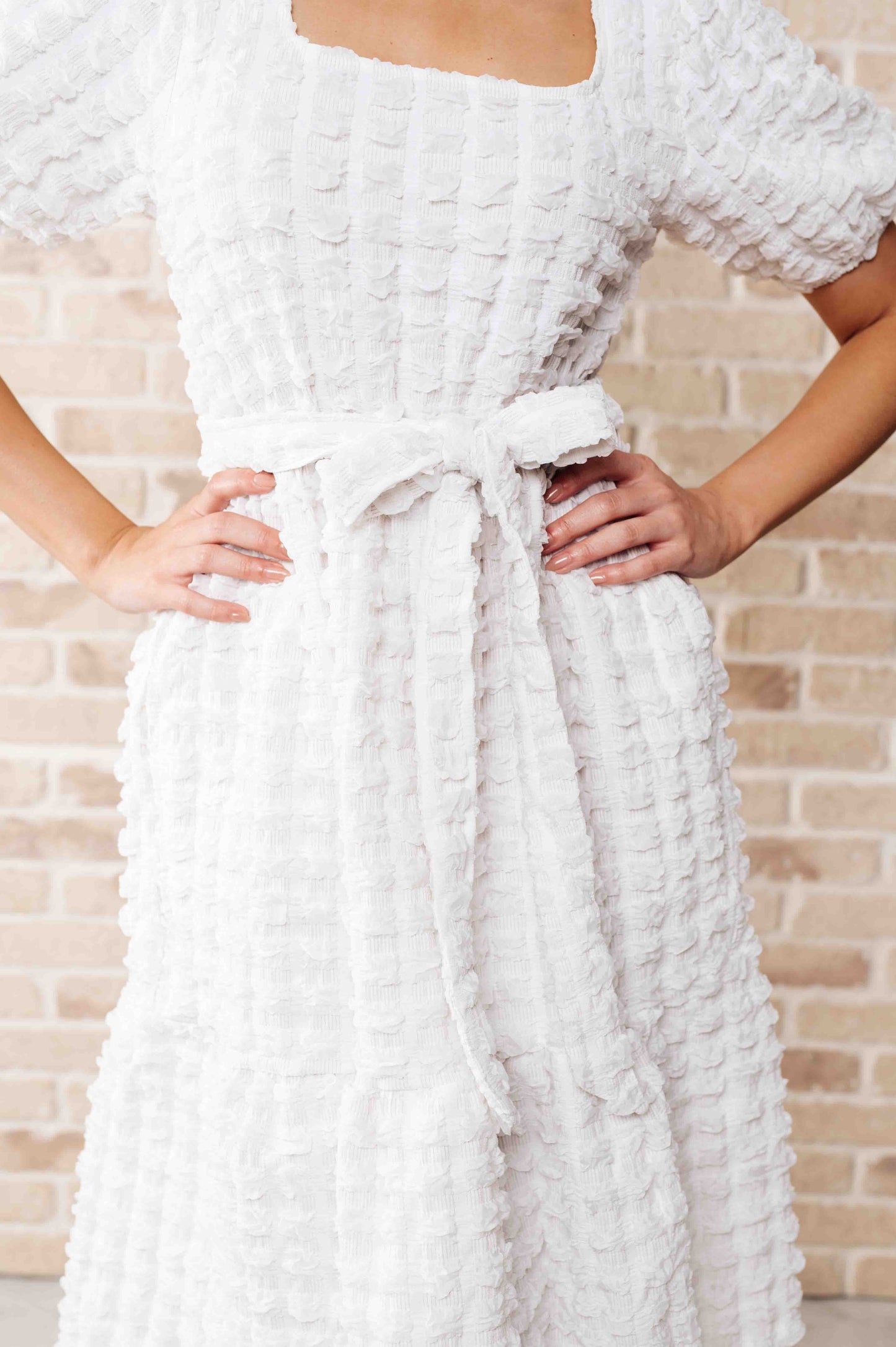 On Cloud Nine Bubble Midi Dress Ave Shops