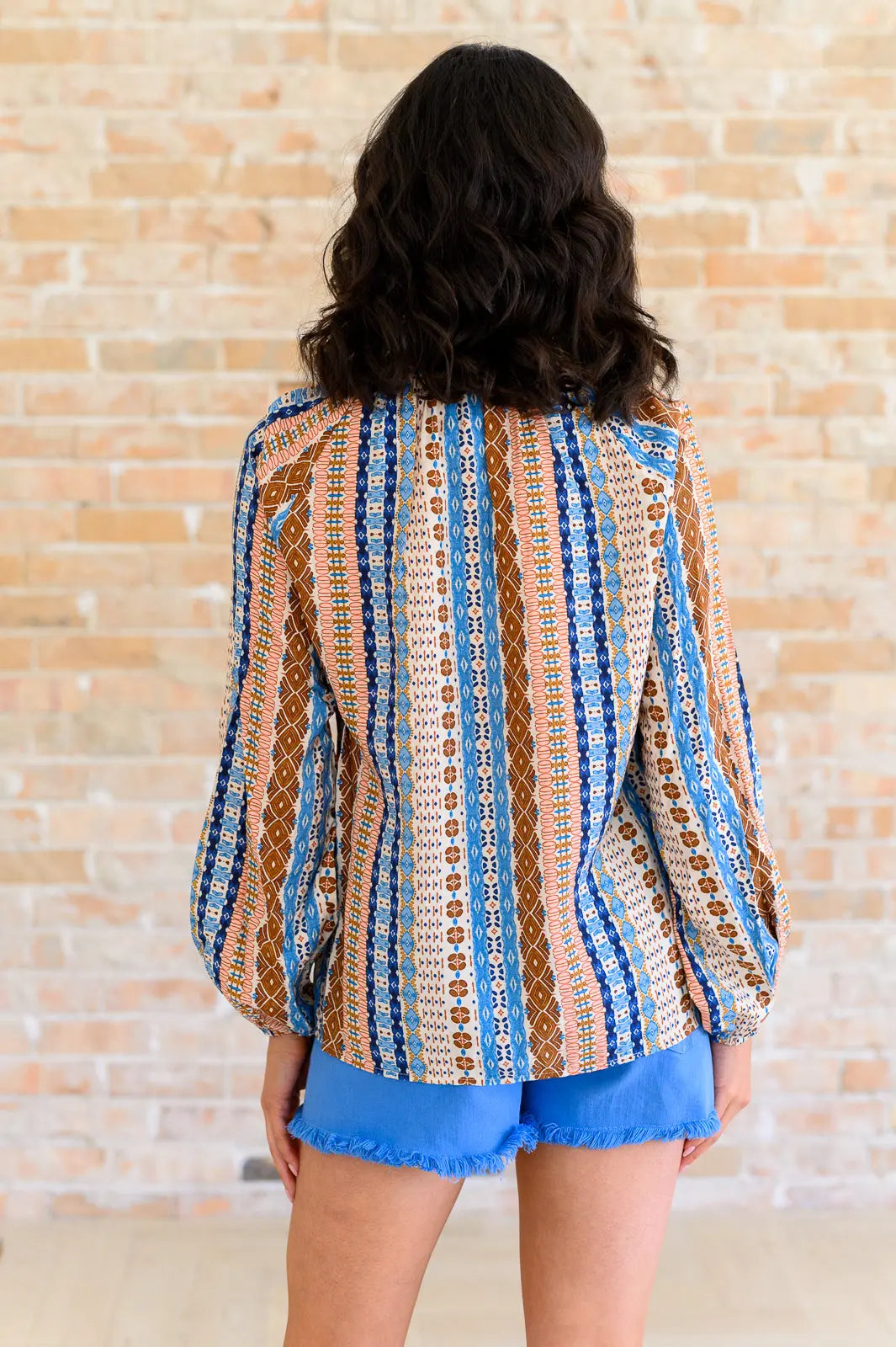 Open Sky Boho Tunic in Navy Mauve Ave Shops