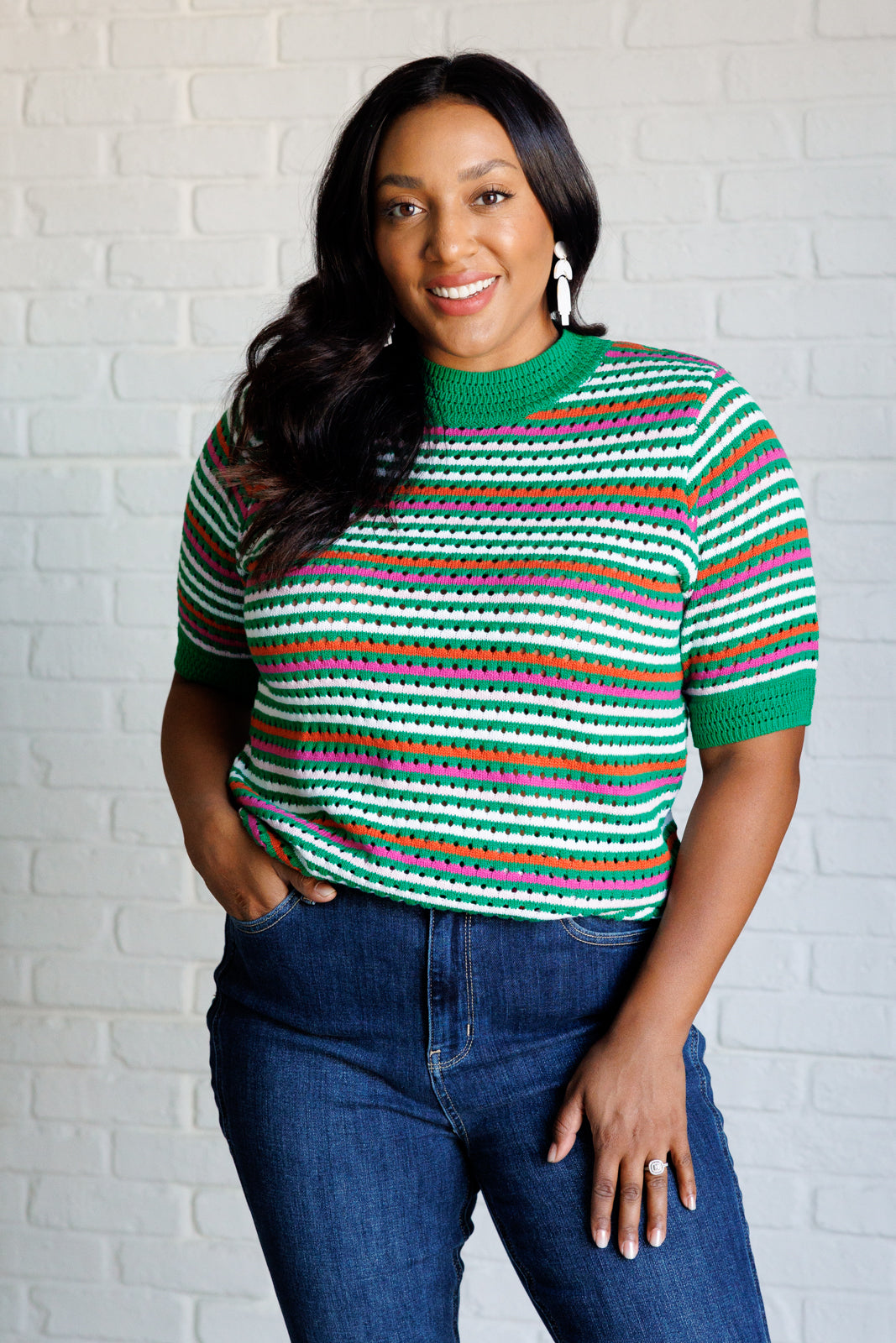 Our Situationship Knit Striped Top Ave Shops