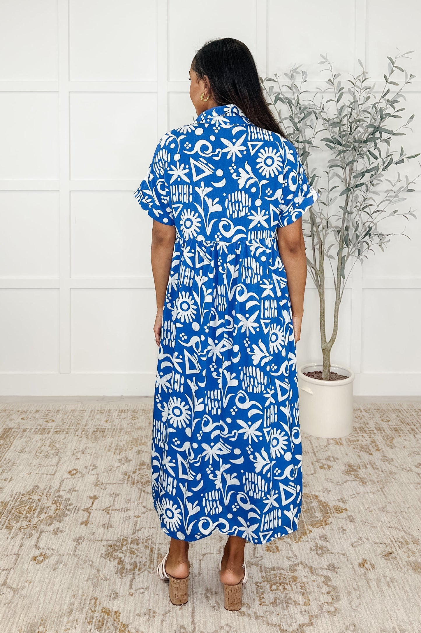 Soft Sonata V-Neck Dress in Blue Ave Shops