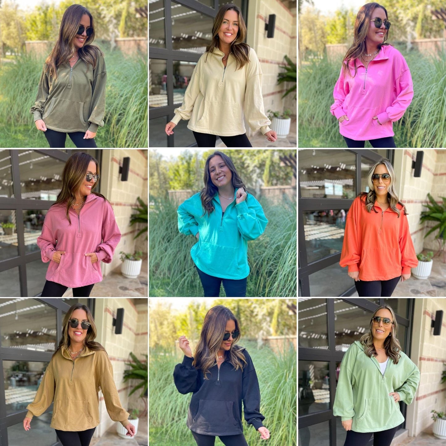 PREORDER: Hendrick Half Zip Hoodie in Nine Colors Ave Shops