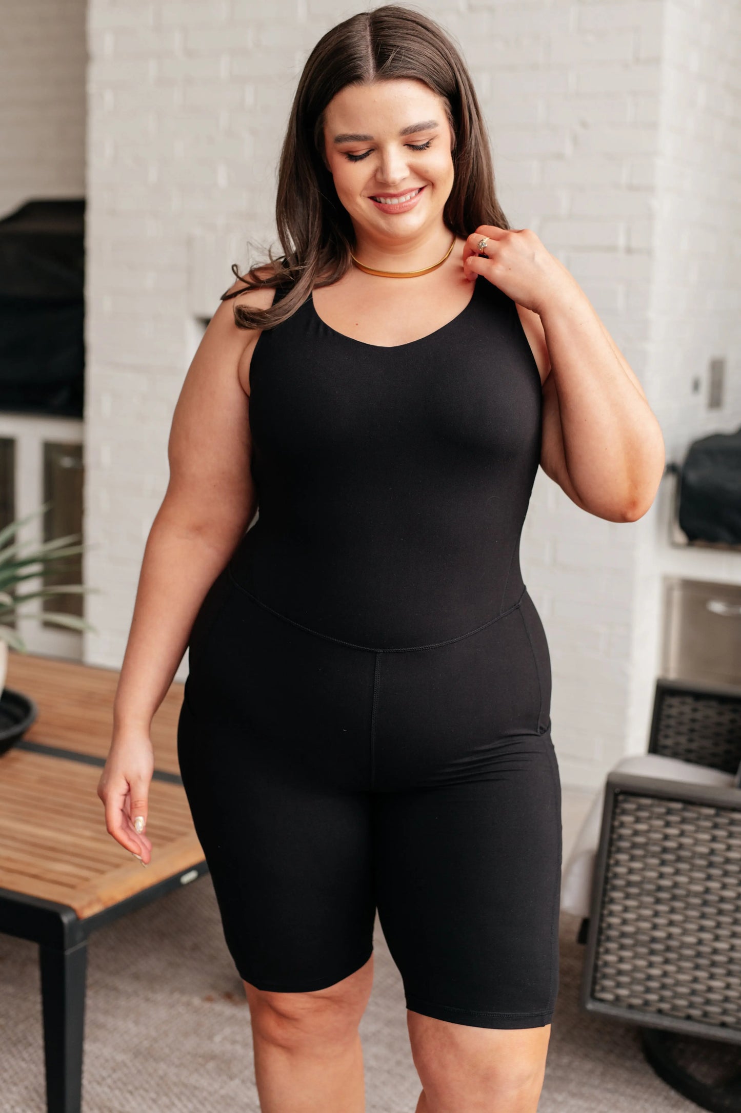 Sun Salutations Body Suit in Black Ave Shops