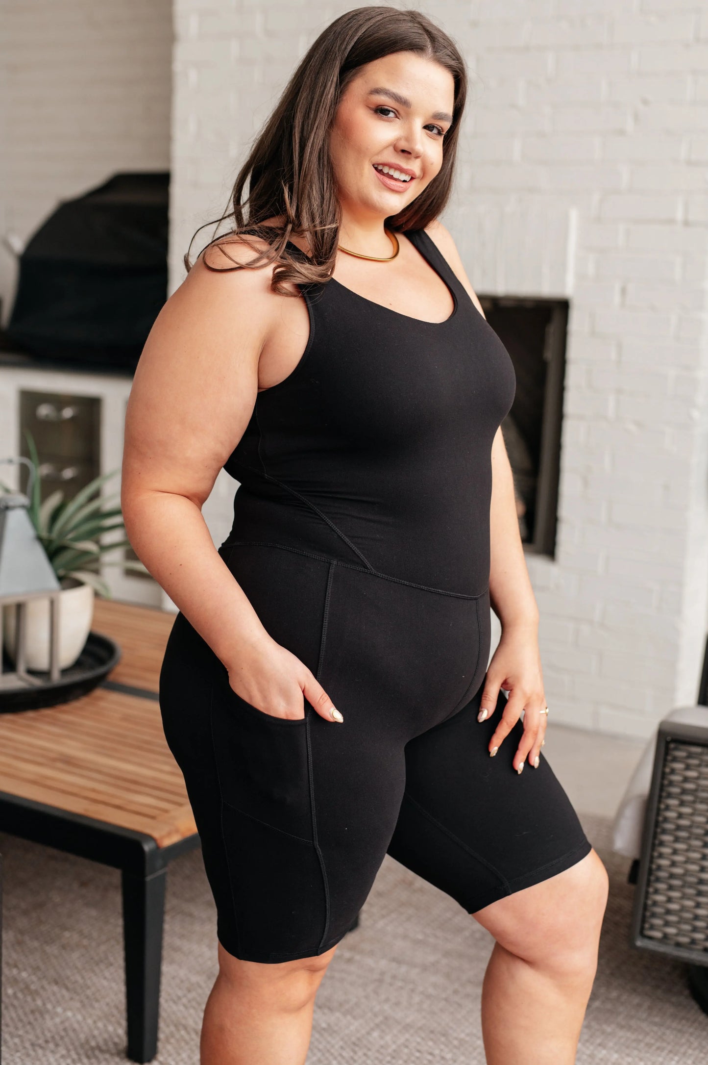 Sun Salutations Body Suit in Black Ave Shops