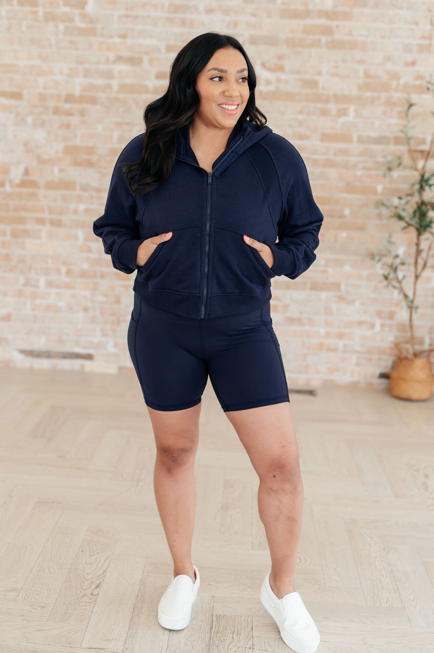 Sun or Shade Zip Up Jacket in Navy Ave Shops