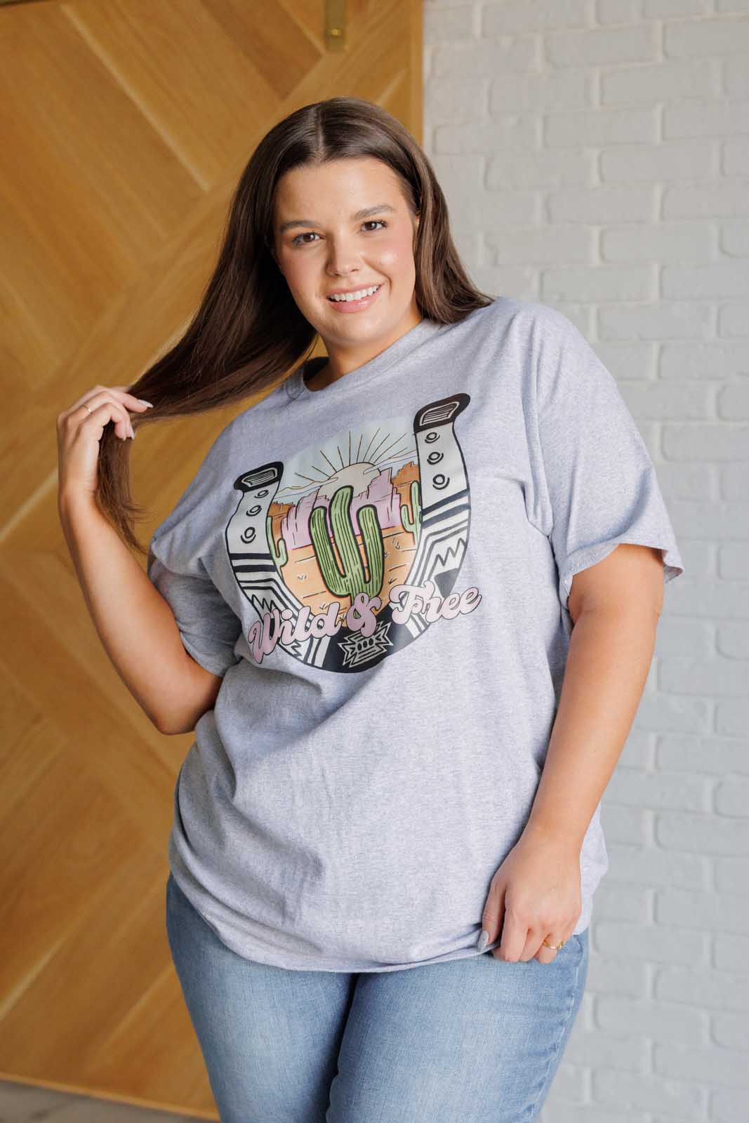 Wild & Free Horseshoe Graphic Tee Ave Shops
