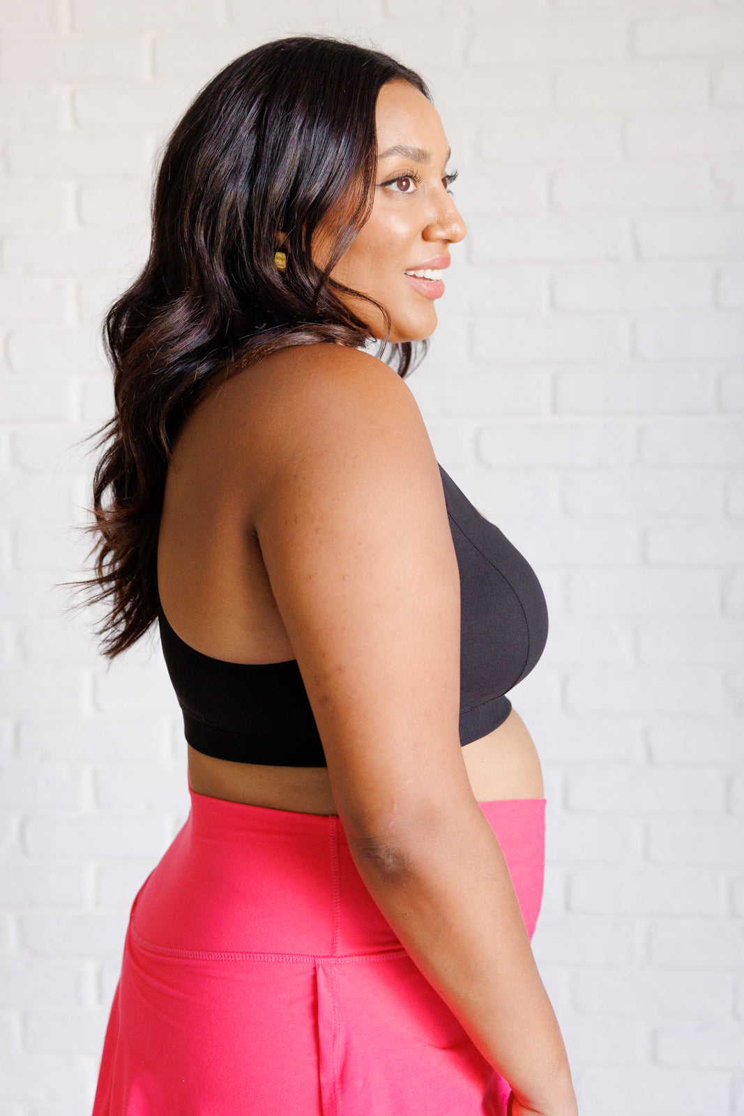 Working Out My Ego Cross Back Sports Bra in Black Ave Shops