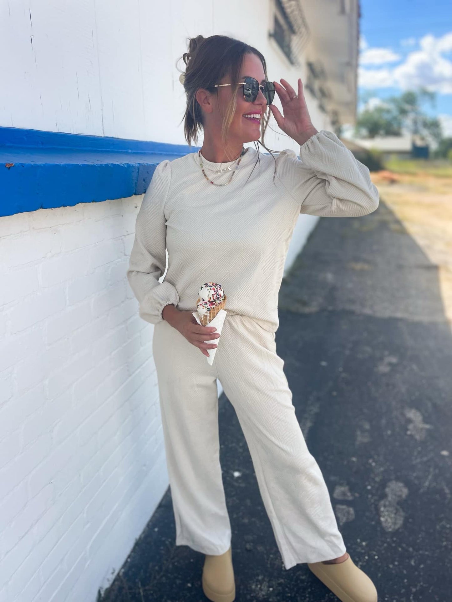 PREORDER: Hampton Quilted Lounge Set in Three Colors Ave Shops