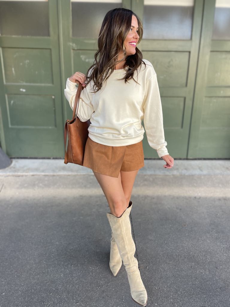 PREORDER: Bow Back Sweatshirt in Three Colors Ave Shops