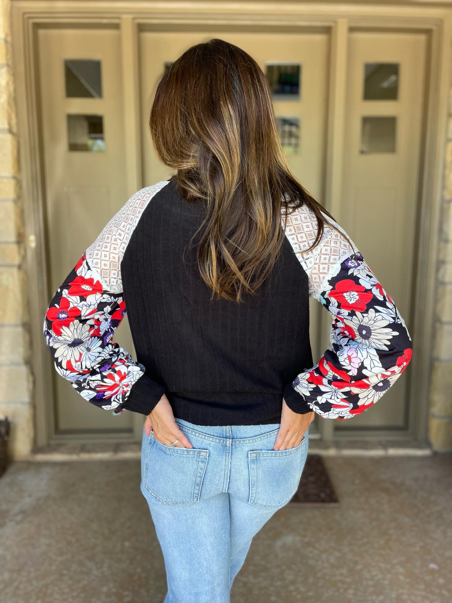 PREORDER: Aston Patchwork Blouse in Four Colors Ave Shops