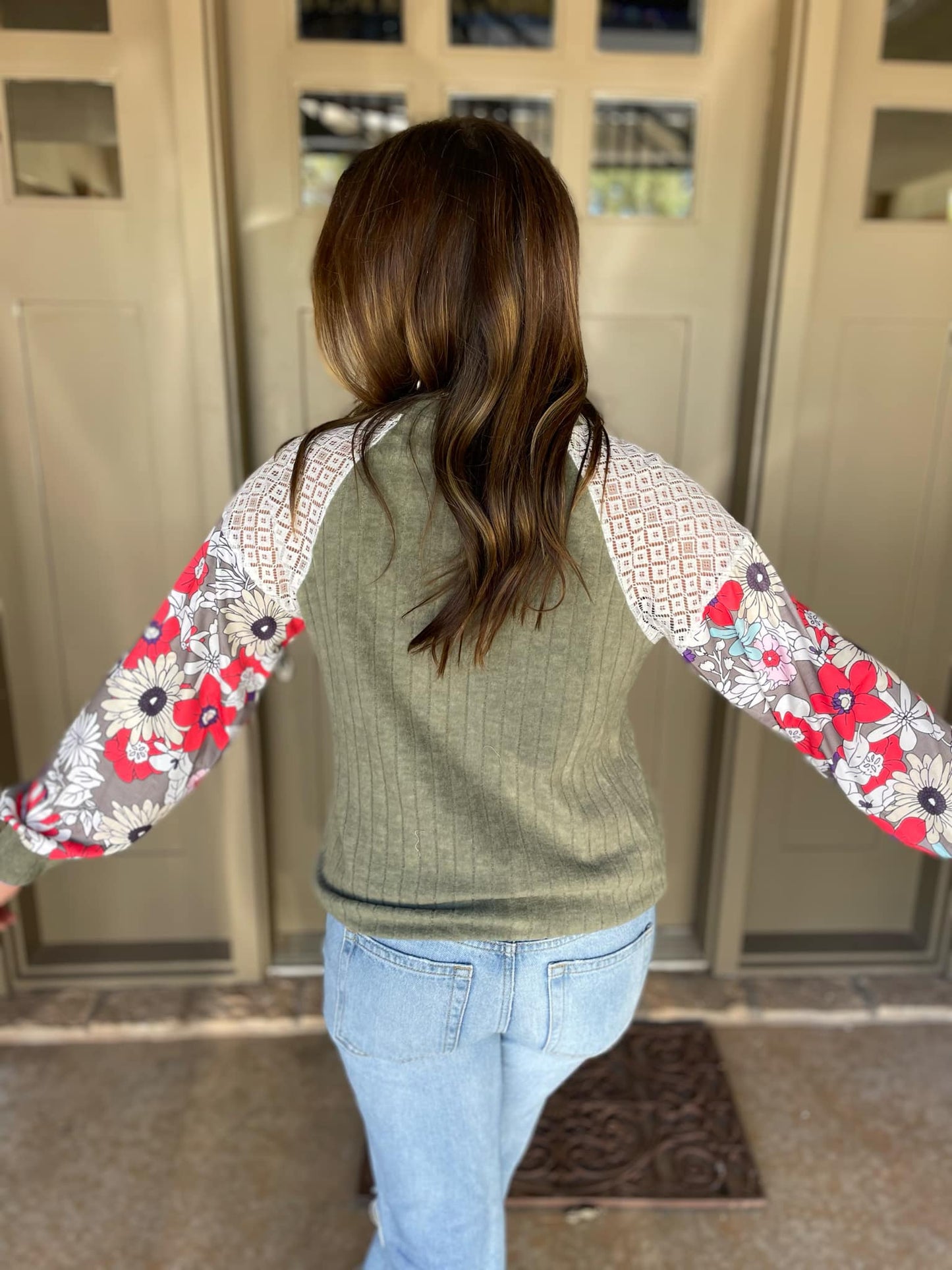 PREORDER: Aston Patchwork Blouse in Four Colors Ave Shops