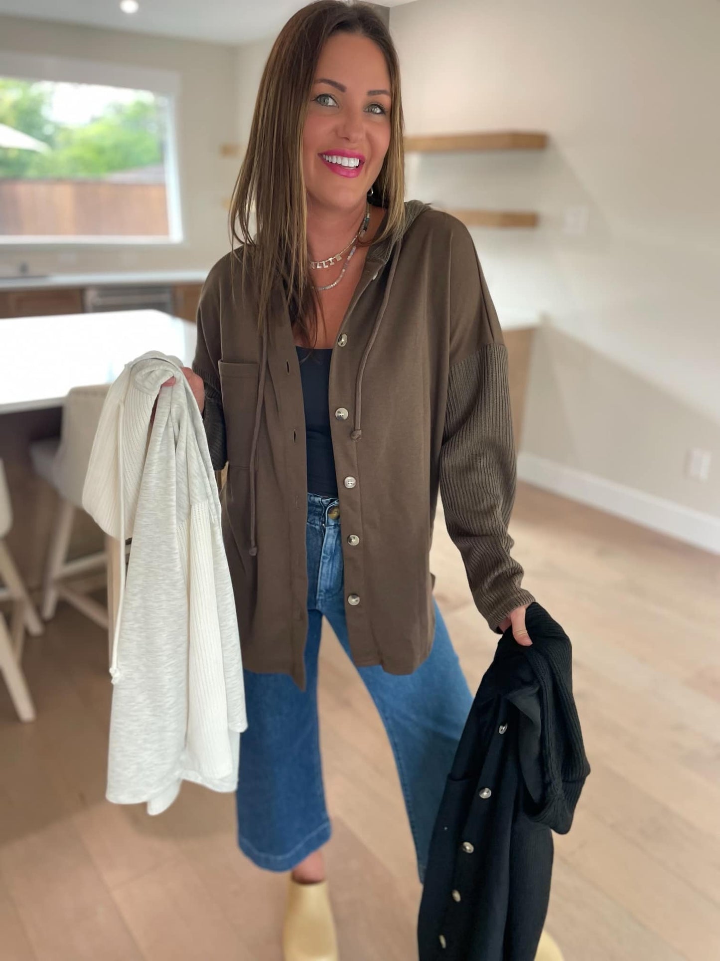 PREORDER: Rowan Knit Sleeve Jacket in Three Colors Ave Shops