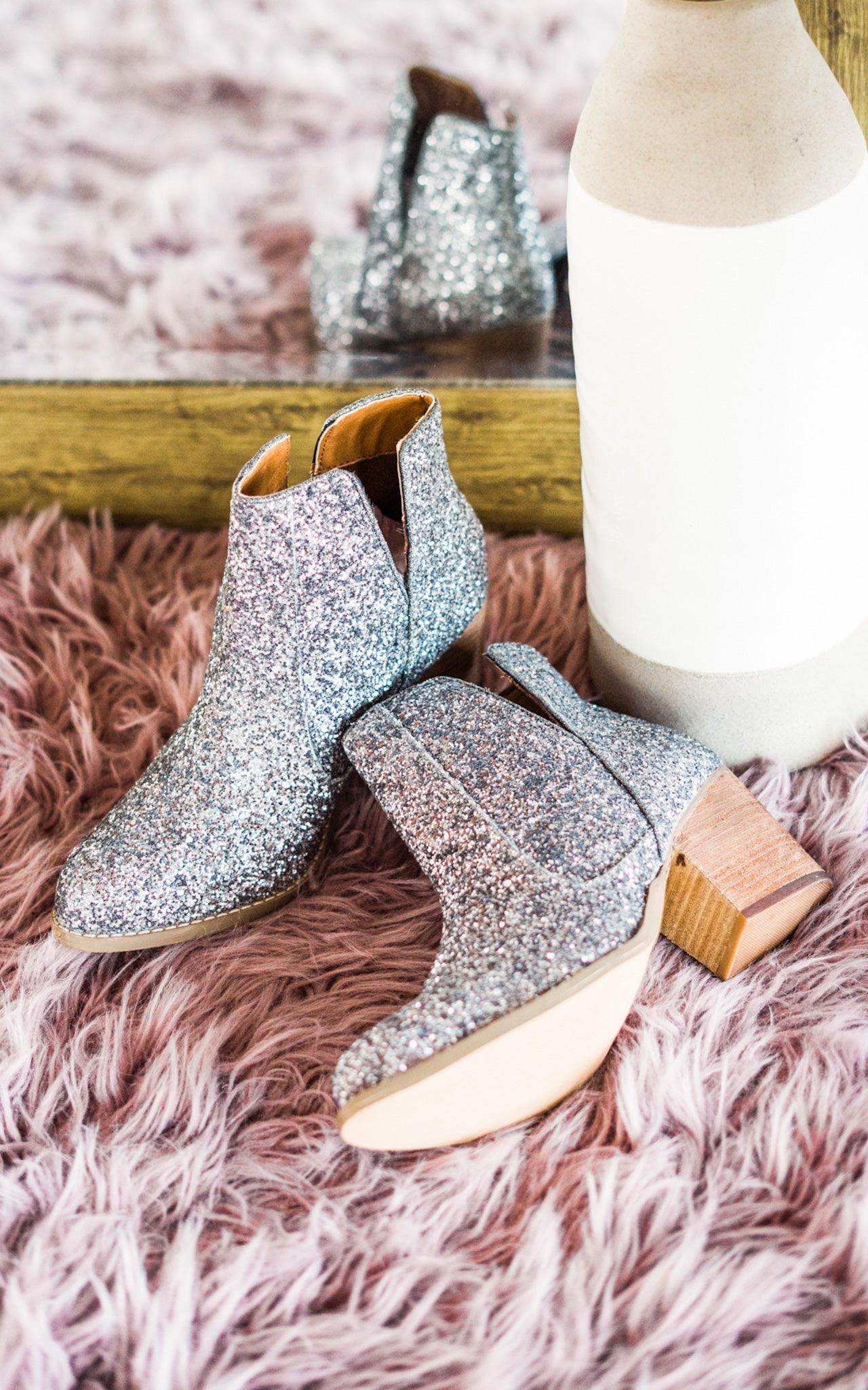 Fiera Booties in Pewter Ave Shops