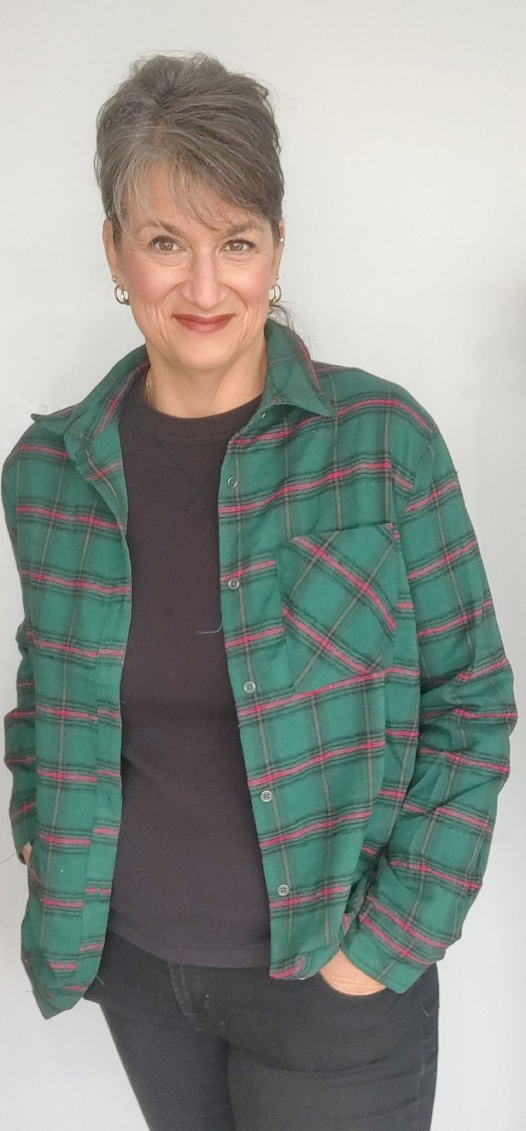 Green Button Down Plaid Shirt The Magnolia Cottage Boutique