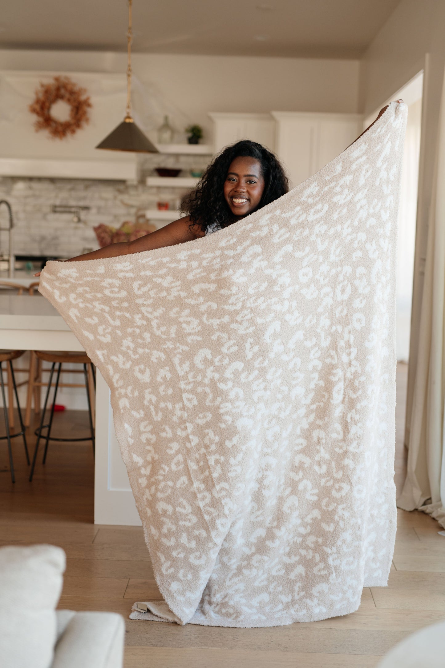 Ari Blanket Single Cuddle Size in Neutral Animal Ave Shops