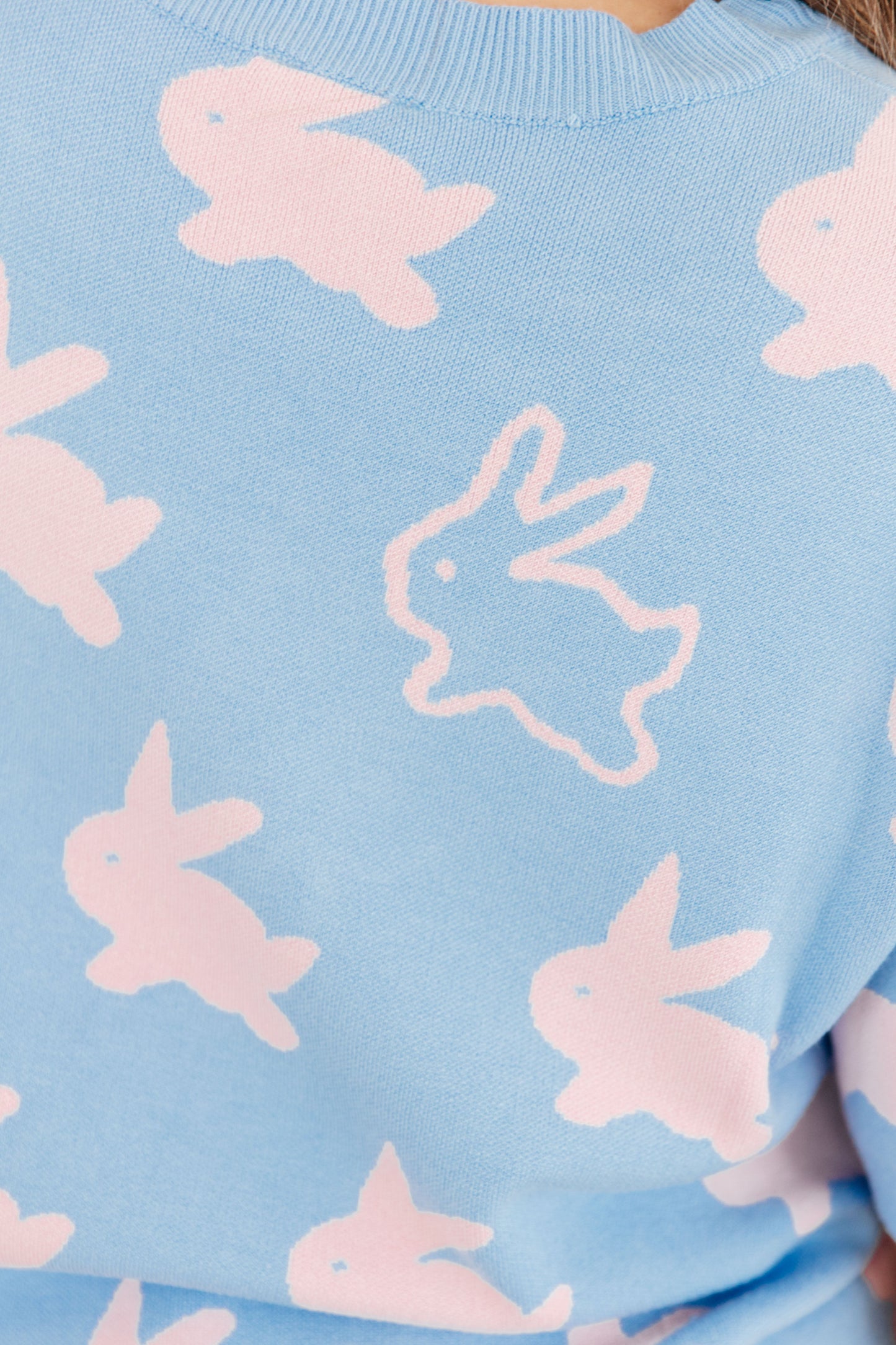 Miss Cottontail Half Sleeve Sweater Ave Shops