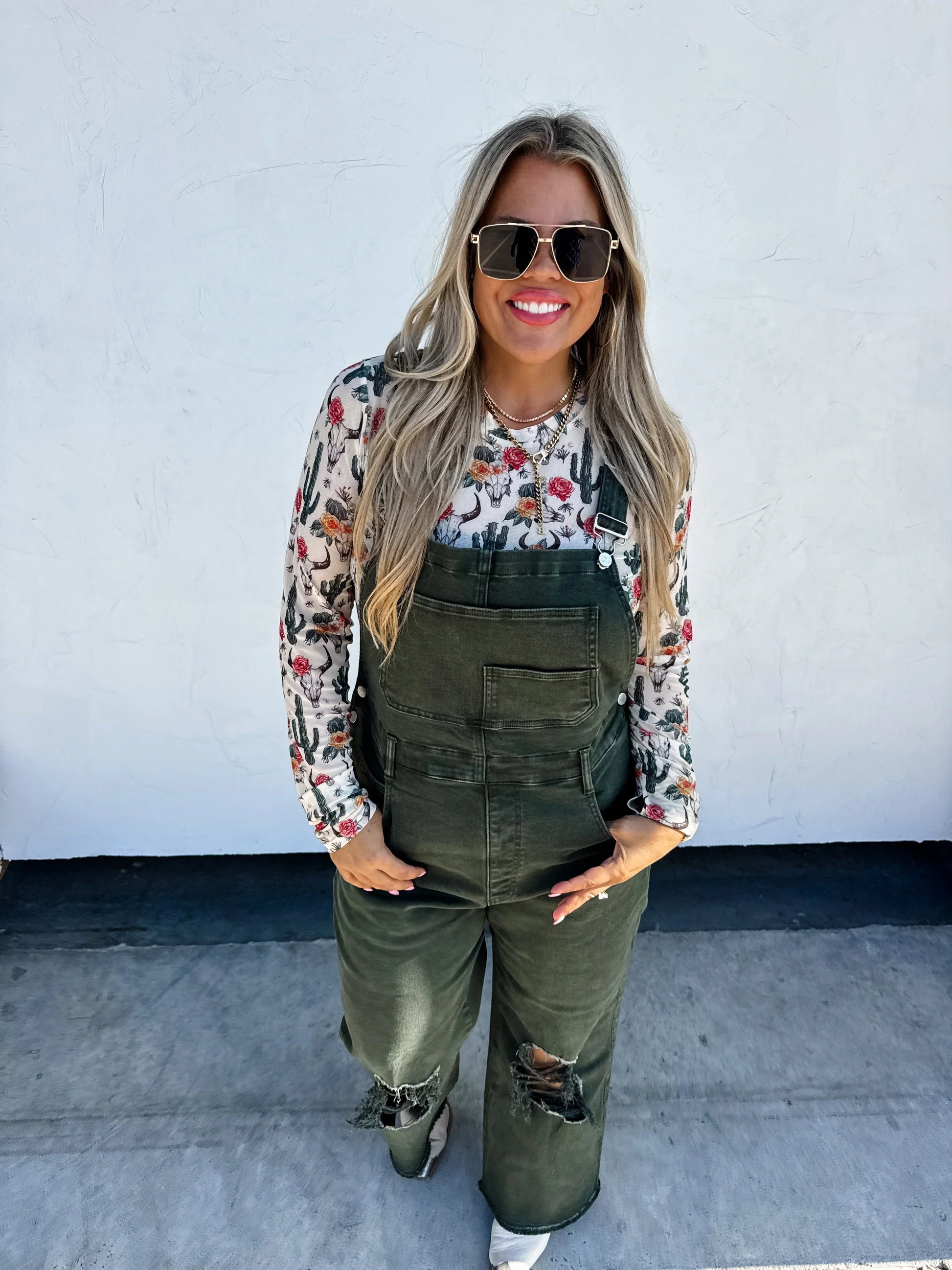 PREORDER: Dahlia Crop Wide Leg Overalls in Two Colors Ave Shops