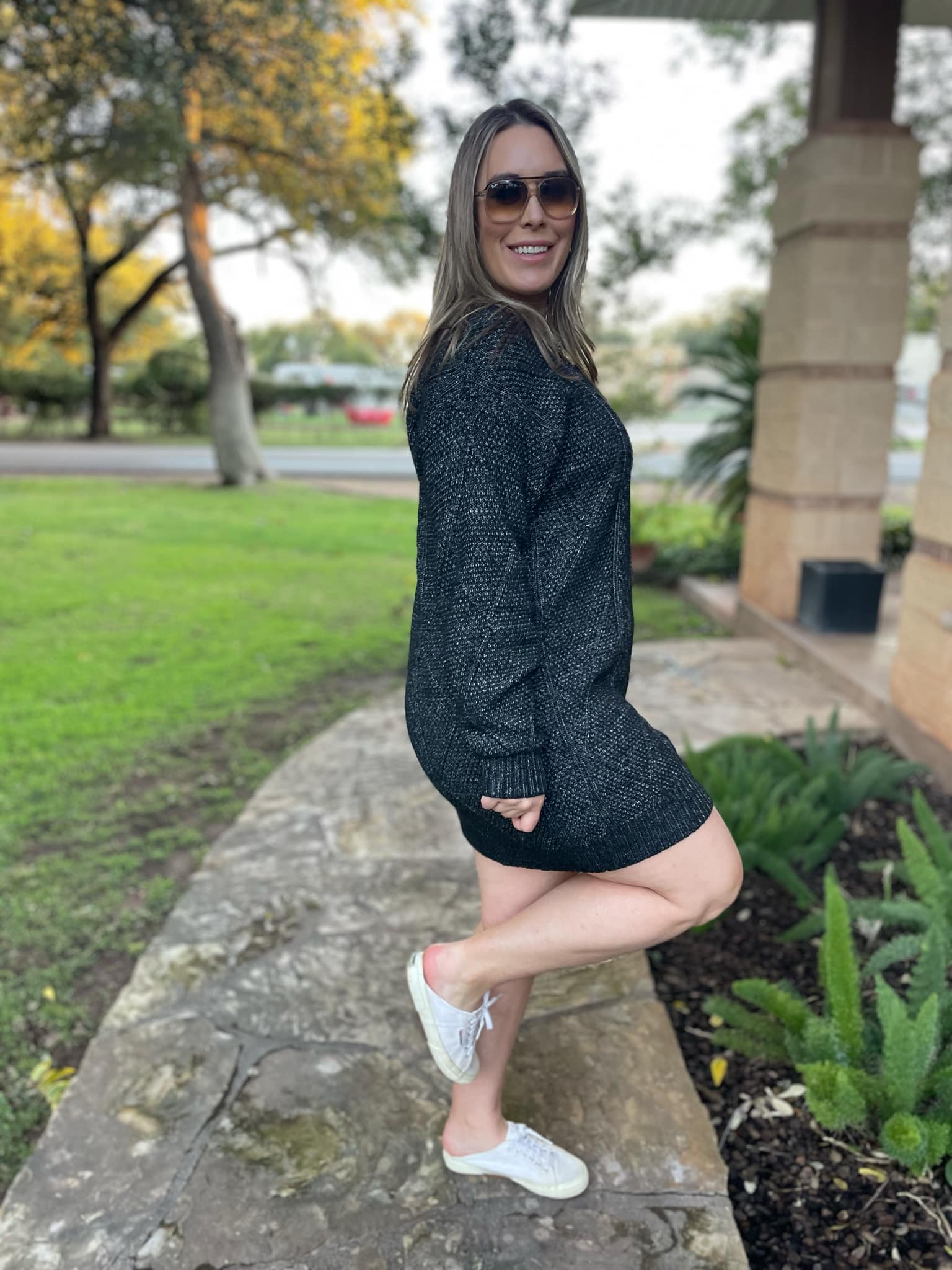 PREORDER: So Delightful Cable Knit Sweater Dress in Four Colors Ave Shops