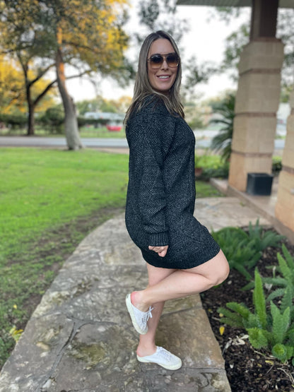 PREORDER: So Delightful Cable Knit Sweater Dress in Four Colors Ave Shops