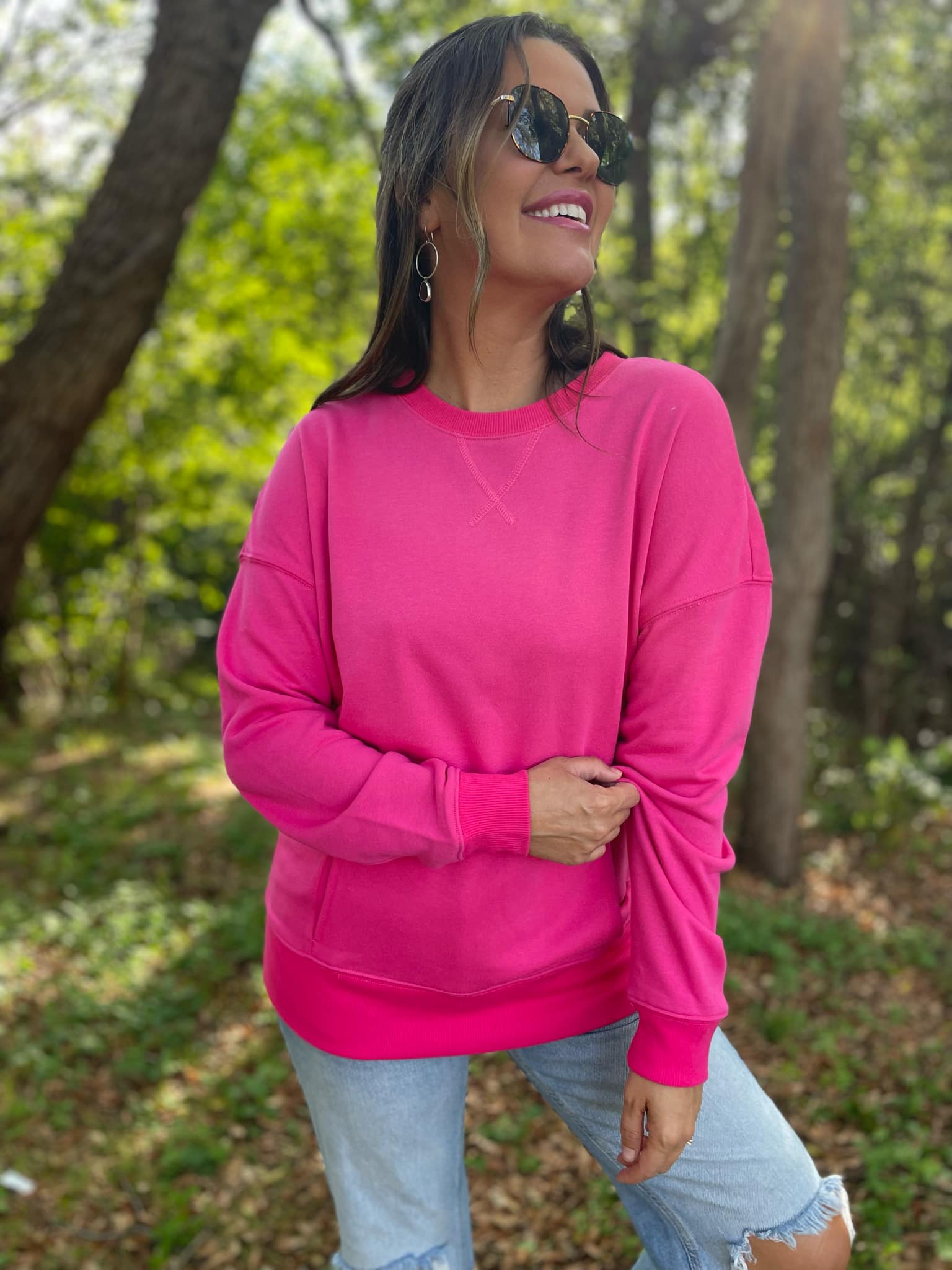 PREORDER: Magnolia Pocket Sweatshirt in Two Colors Ave Shops