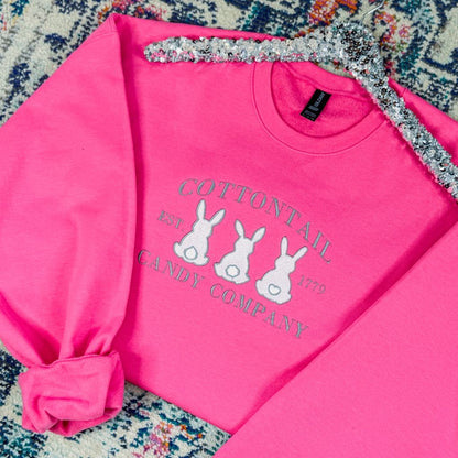 Cottontail Candy Company Embroidered Sweatshirt Ave Shops