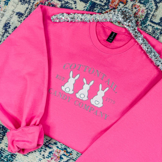 Cottontail Candy Company Embroidered Sweatshirt Ave Shops