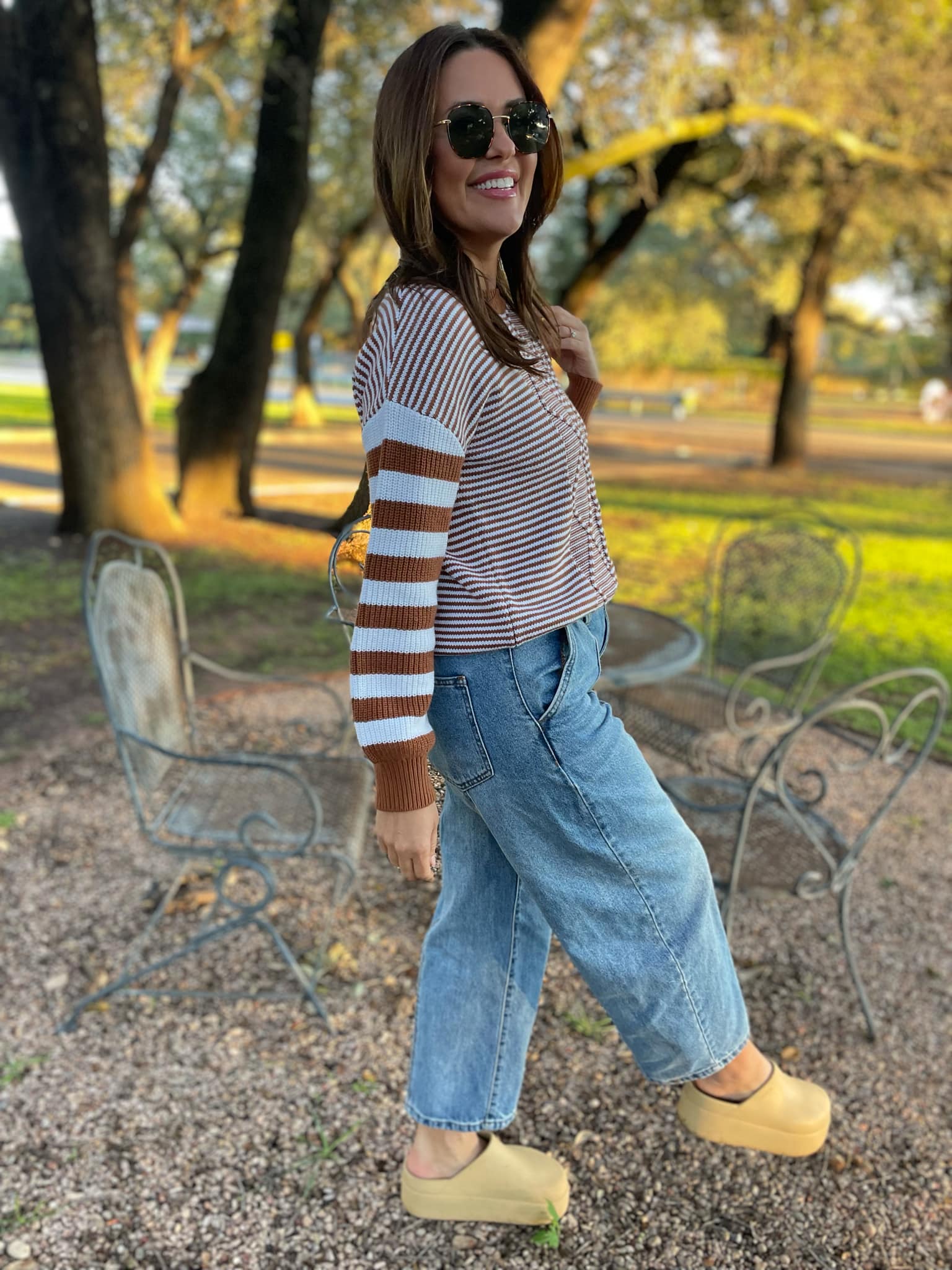 PREORDER: Aspen Striped Sleeve Sweater in Four Colors Ave Shops