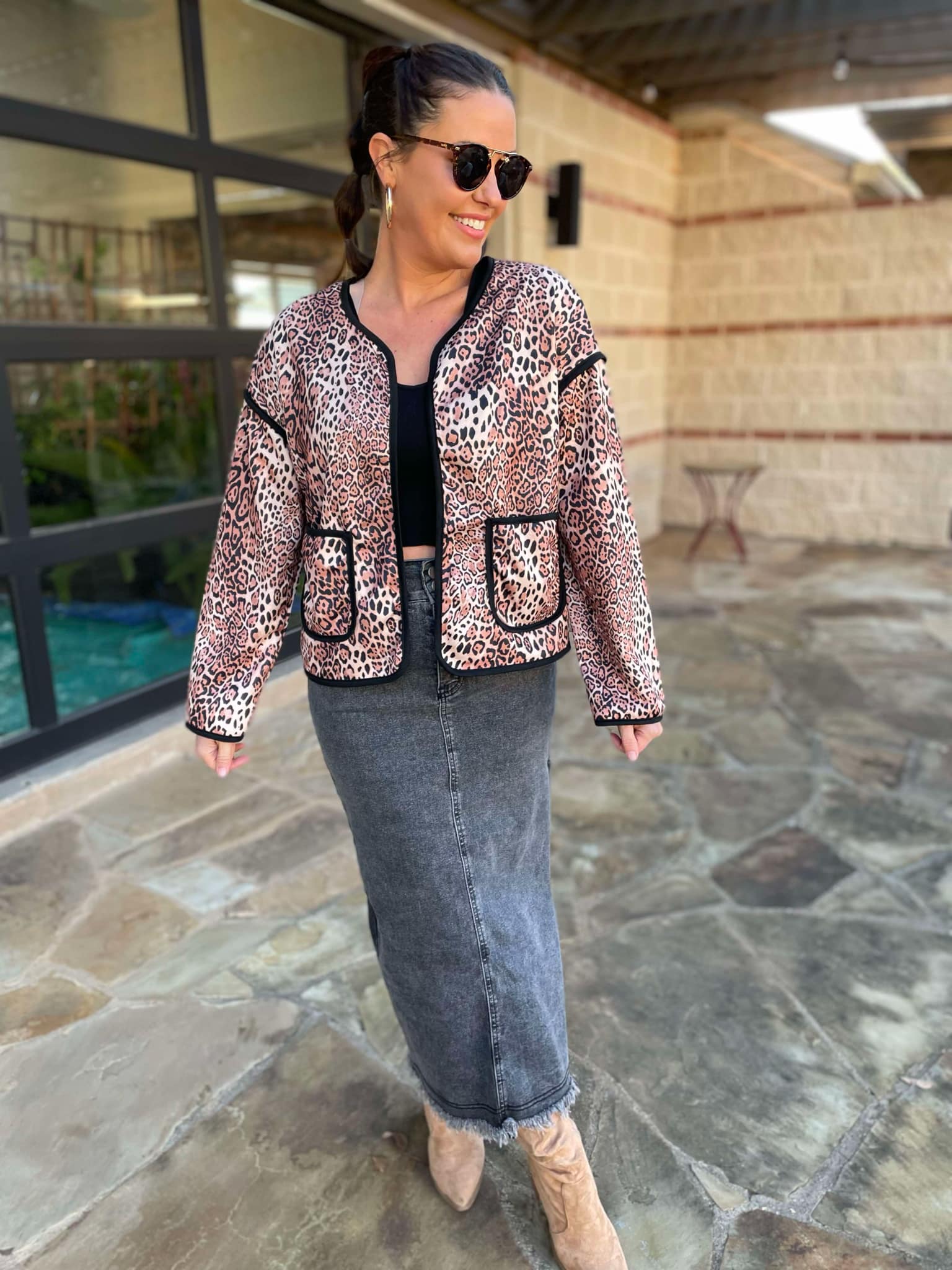 PREORDER: Better Than Revenge Leopard Print Jacket Ave Shops